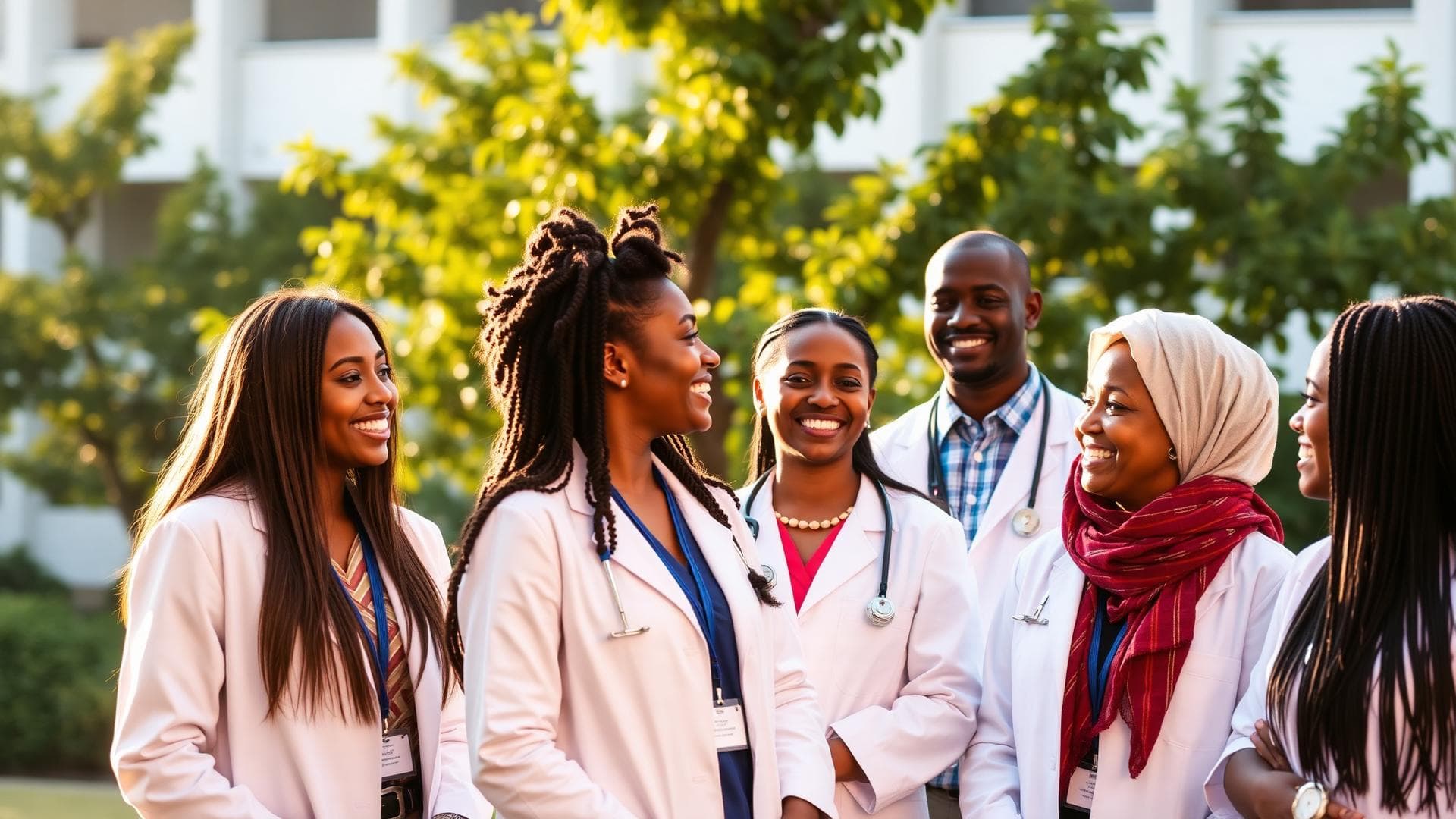 Ethiopian health profession students gathered together